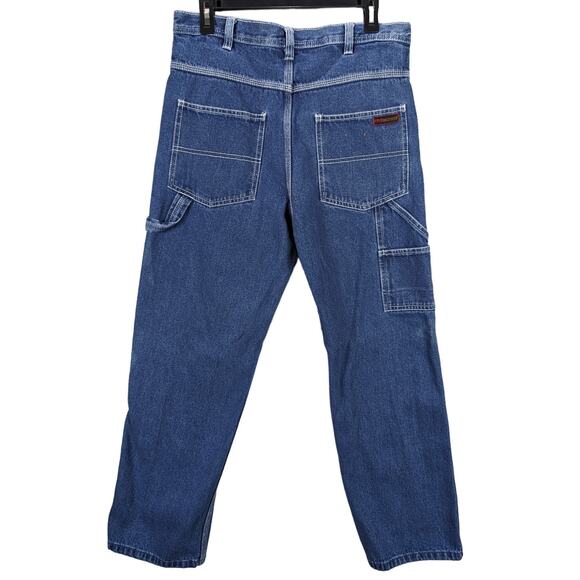 Vintage Five Brother Jeans Mens 32 x 28 Carpenter pants Straight Leg Y2K READ - Picture 2 of 10